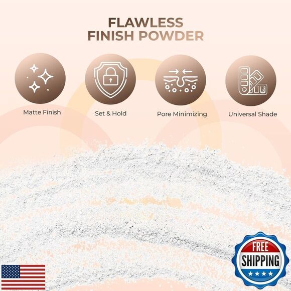 4pc Full Size Kit (Light) Mineral Makeup Matte Translucent Loose Foundation - Picture 4 of 5